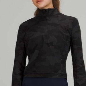 lululemon Its Rulu Run Cropped Half-Zip
Camo Deep Coal Multi Size 10 NWT